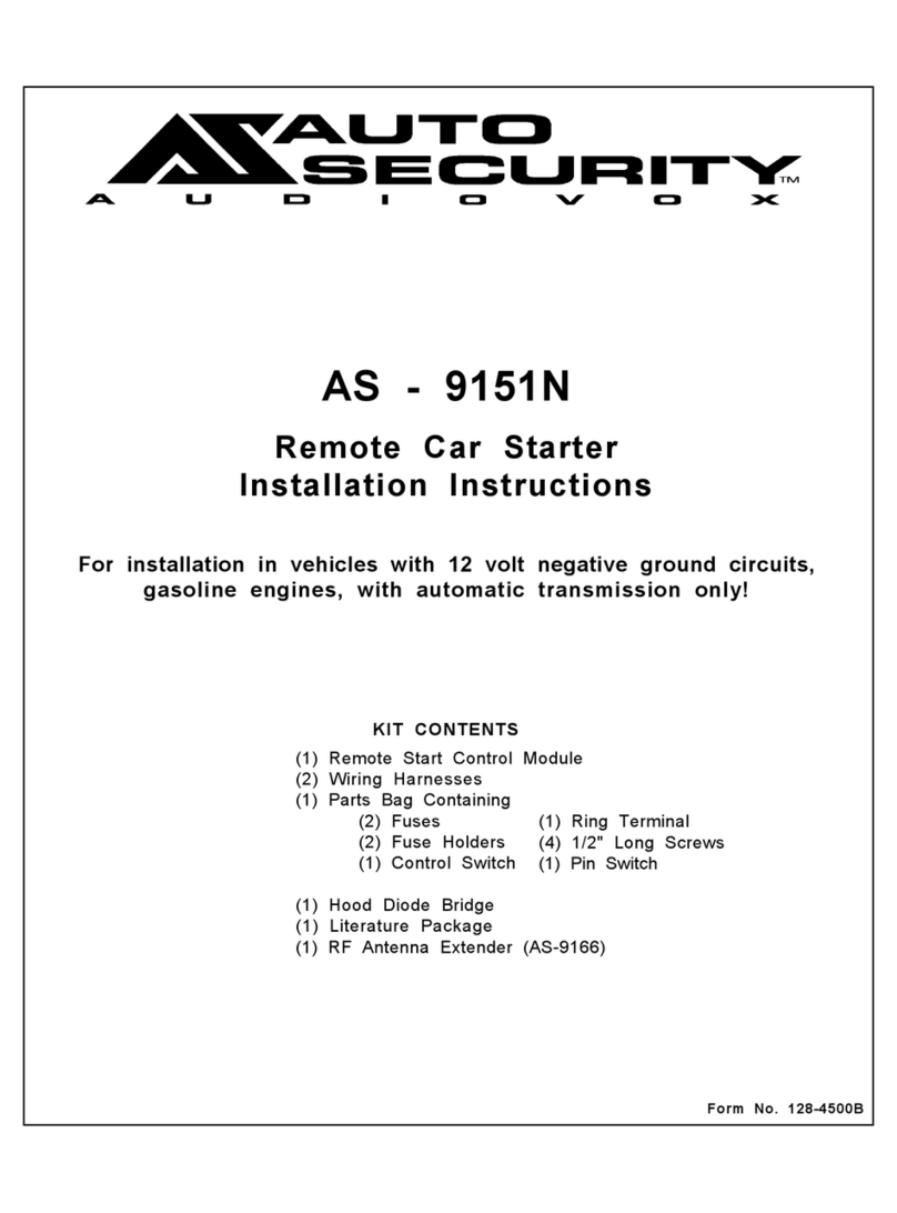 Audiovox AS - 9151N Manuel utilisateur