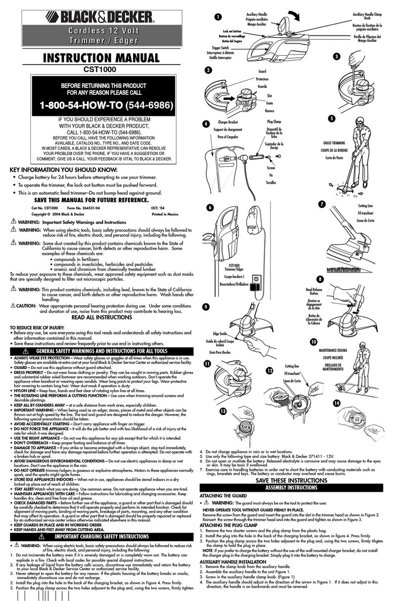 Black & Decker CST1000 Manuel utilisateur