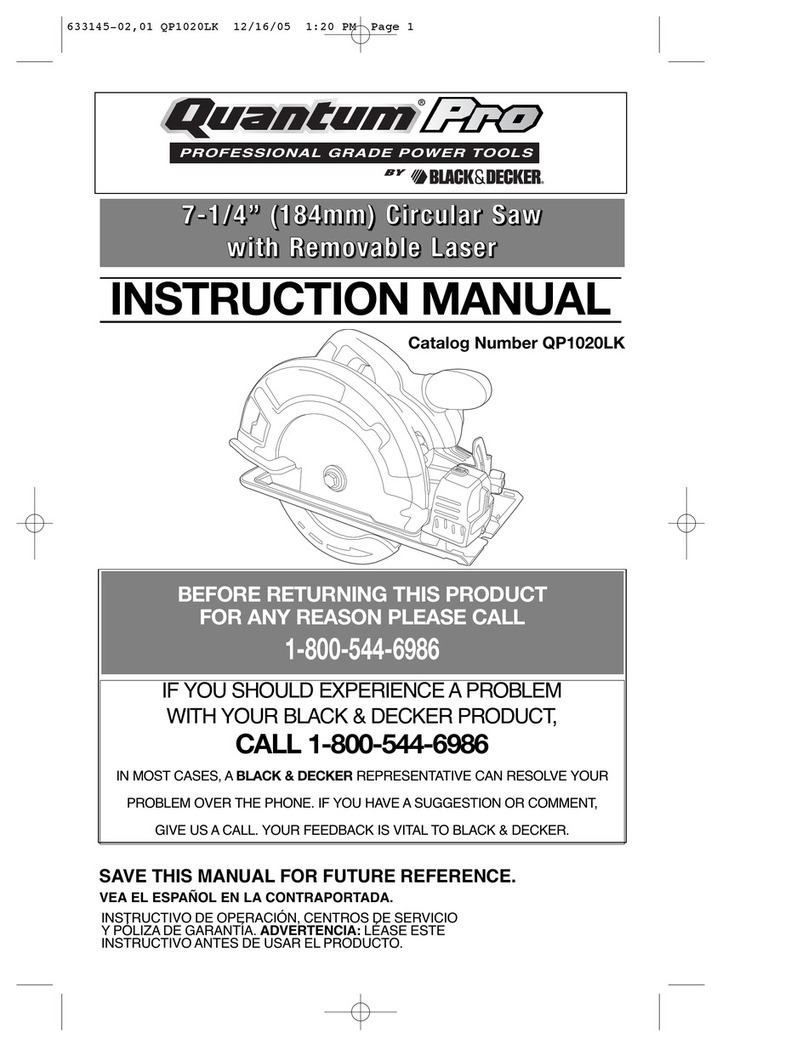 Black & Decker Quantum Pro QP1020LK Manuel utilisateur