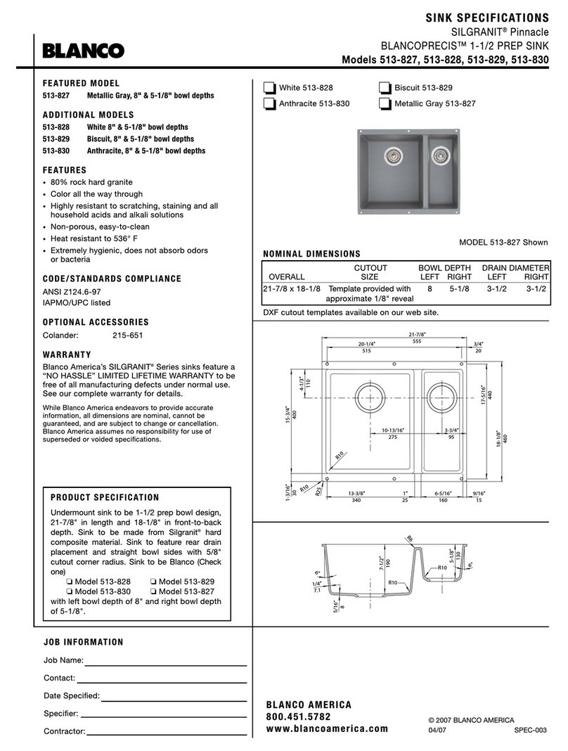 Blanco 513-827 Manuel utilisateur