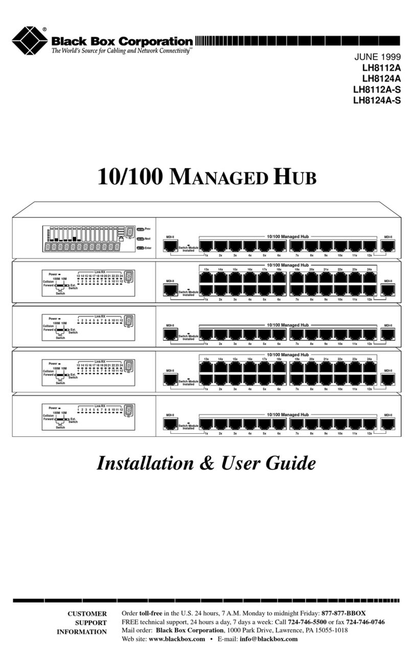 Black Box LH8112A Manuel utilisateur