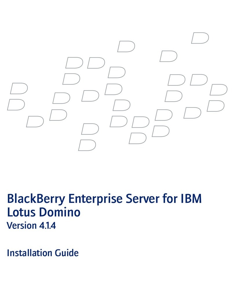 Blackbe;rry Enterprise Server Manuel utilisateur