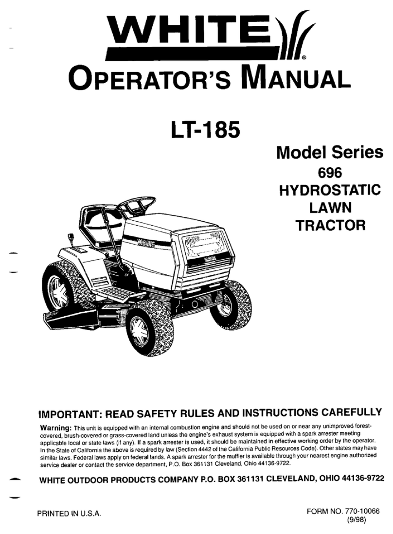 White LT-185 Manuel utilisateur