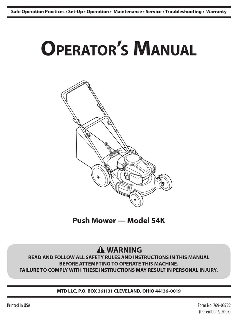 MTD 54K Manuel utilisateur
