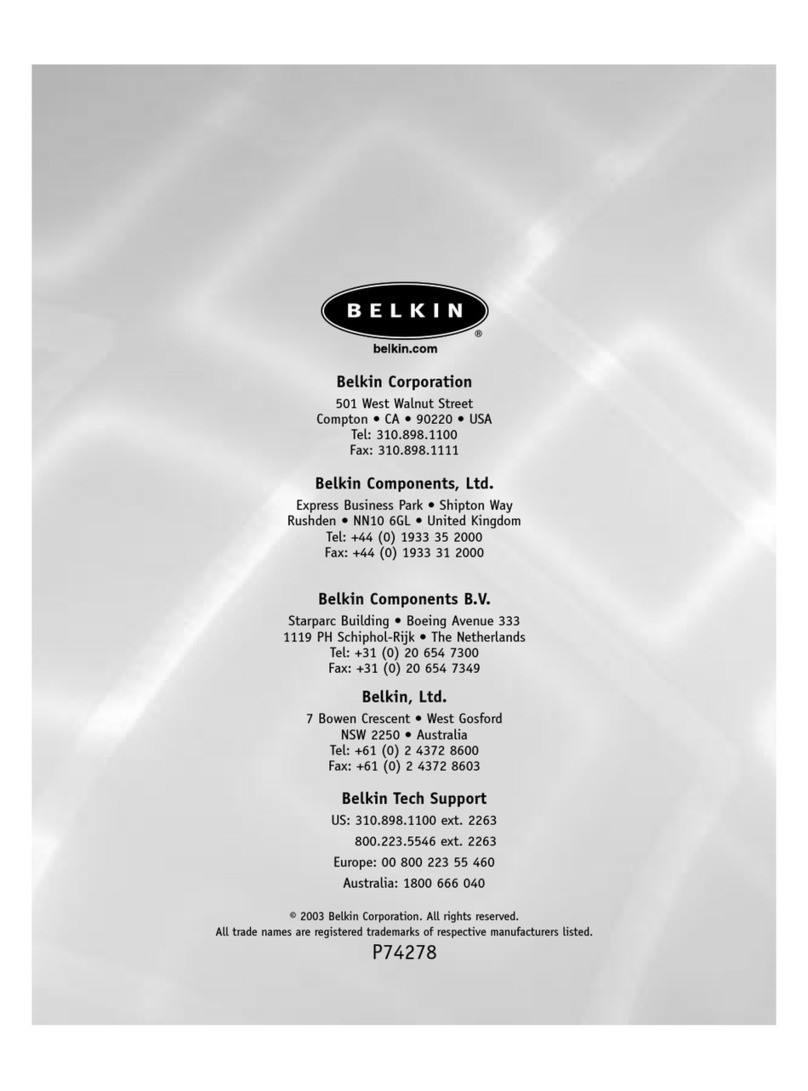 Belkin ErgoFit P74278 Manuel utilisateur Belkin ErgoFit P74278 Manuel utilisateur