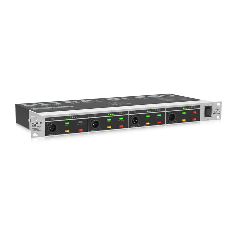 Behringer ULTRA-DI PRO DI4000 Manuel utilisateur