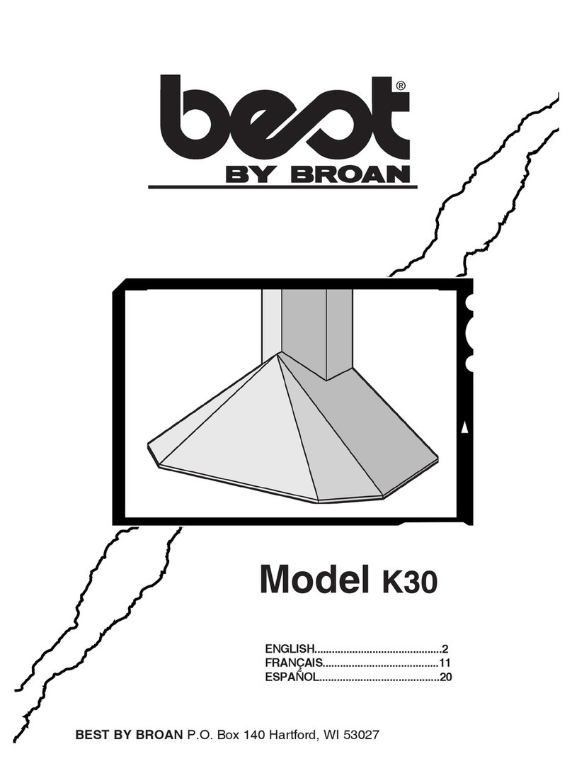 Broan K30 Manuel utilisateur