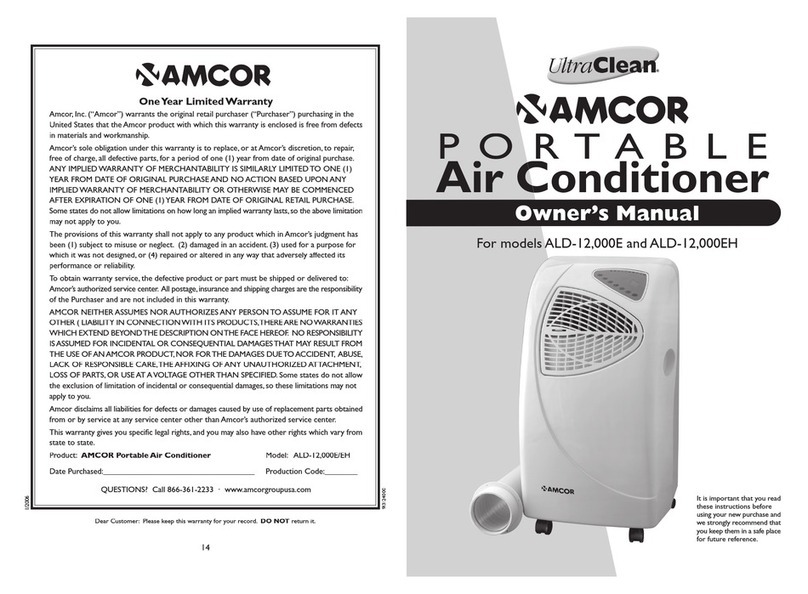 Amcor ALD-12,000E Manuel utilisateur
