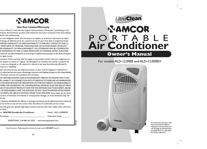 Amcor ALD-12,000E Manuel utilisateur