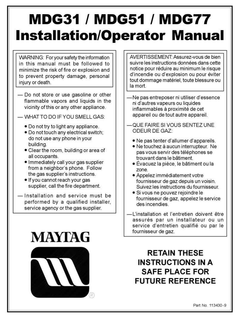 Maytag MDG31 Guide de l'administrateur