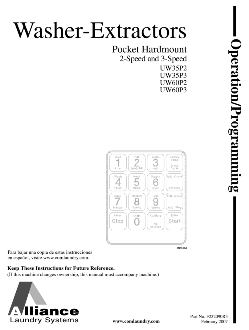 Alliance Laundry Systems UW35P2 Manuel utilisateur