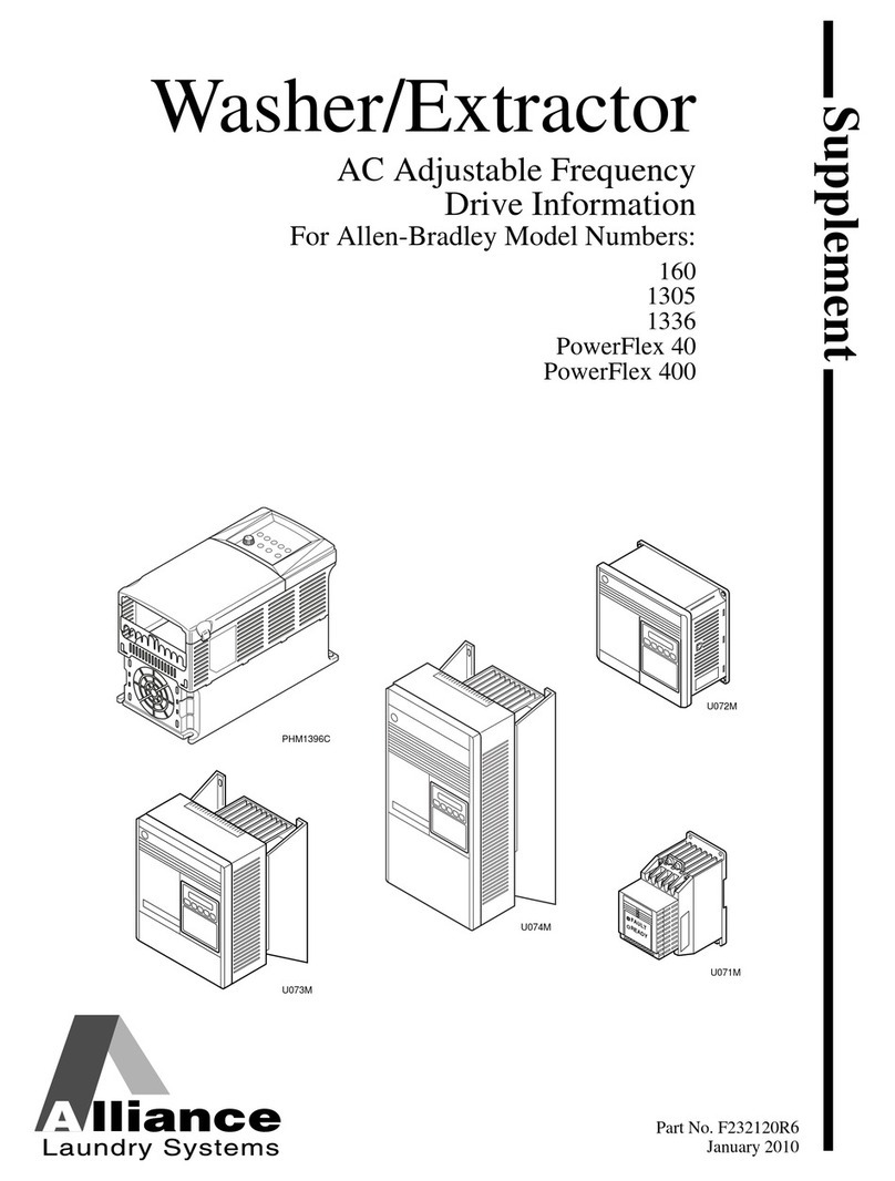 Alliance Laundry Systems 1305 Manuel du propriétaire