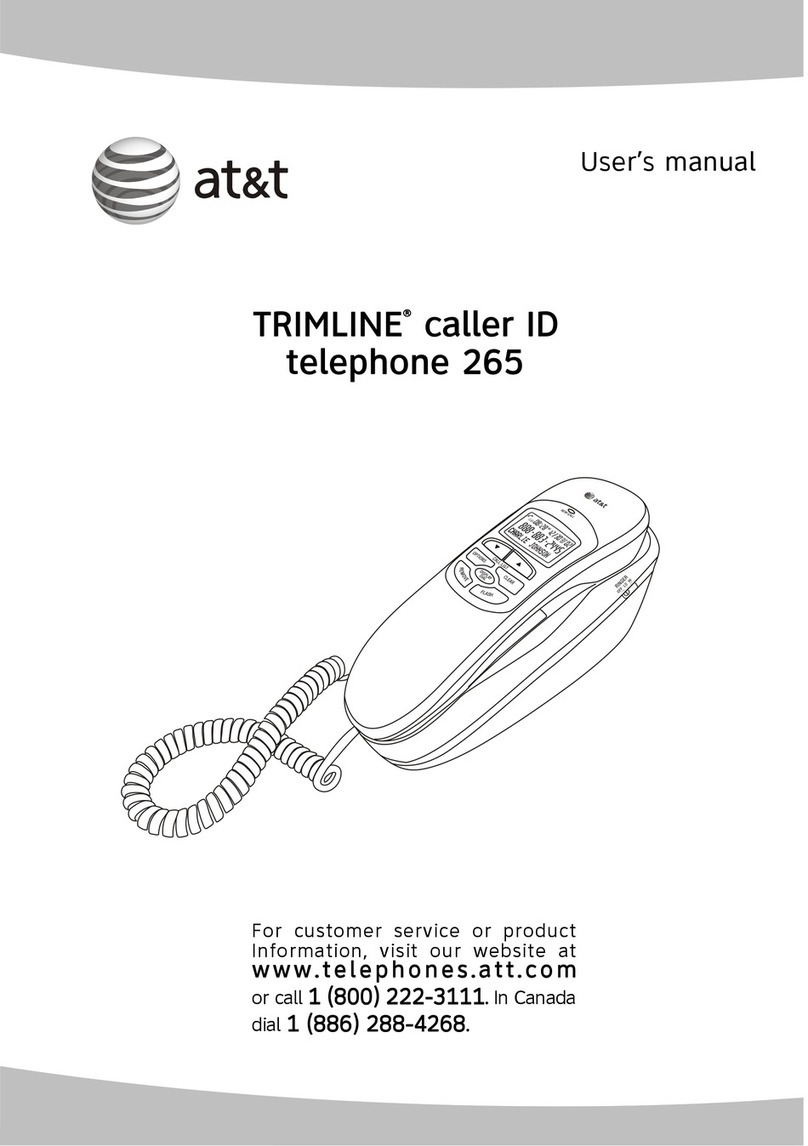 AT&T TRIMLINE 265 Manuel utilisateur