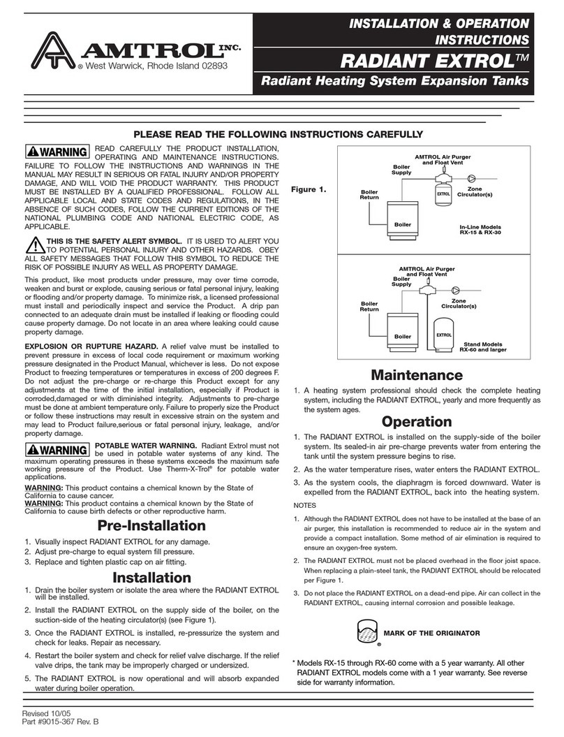 Amtrol SGH-S150G Manuel utilisateur