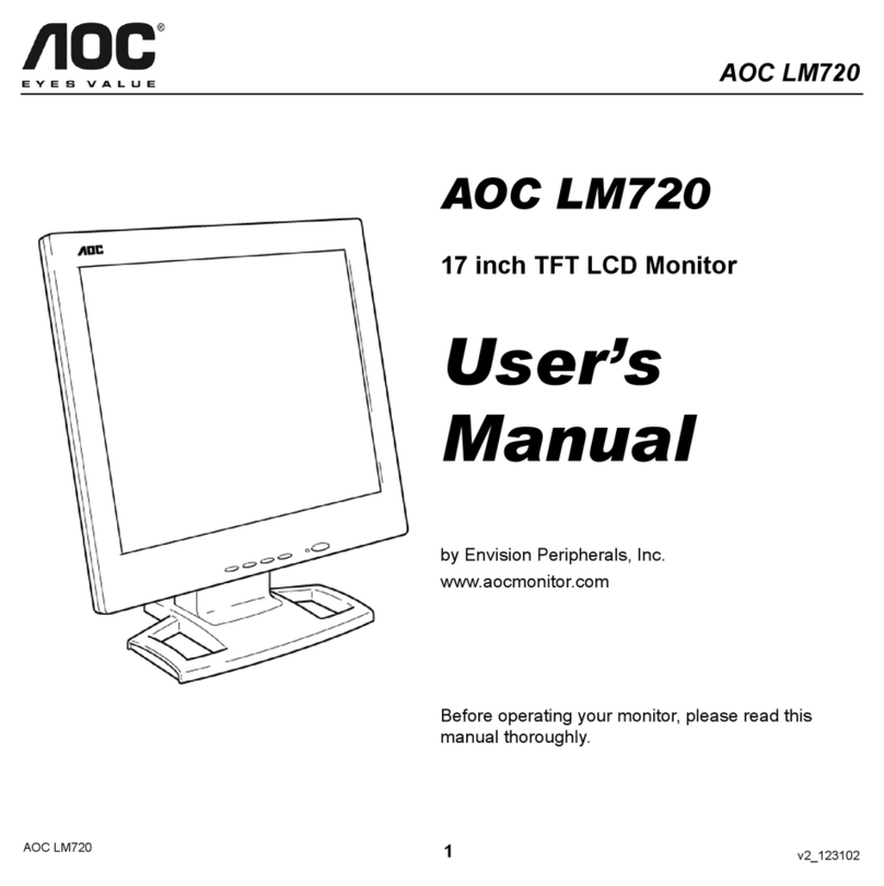 AOC LM720 - 17" Manuel utilisateur