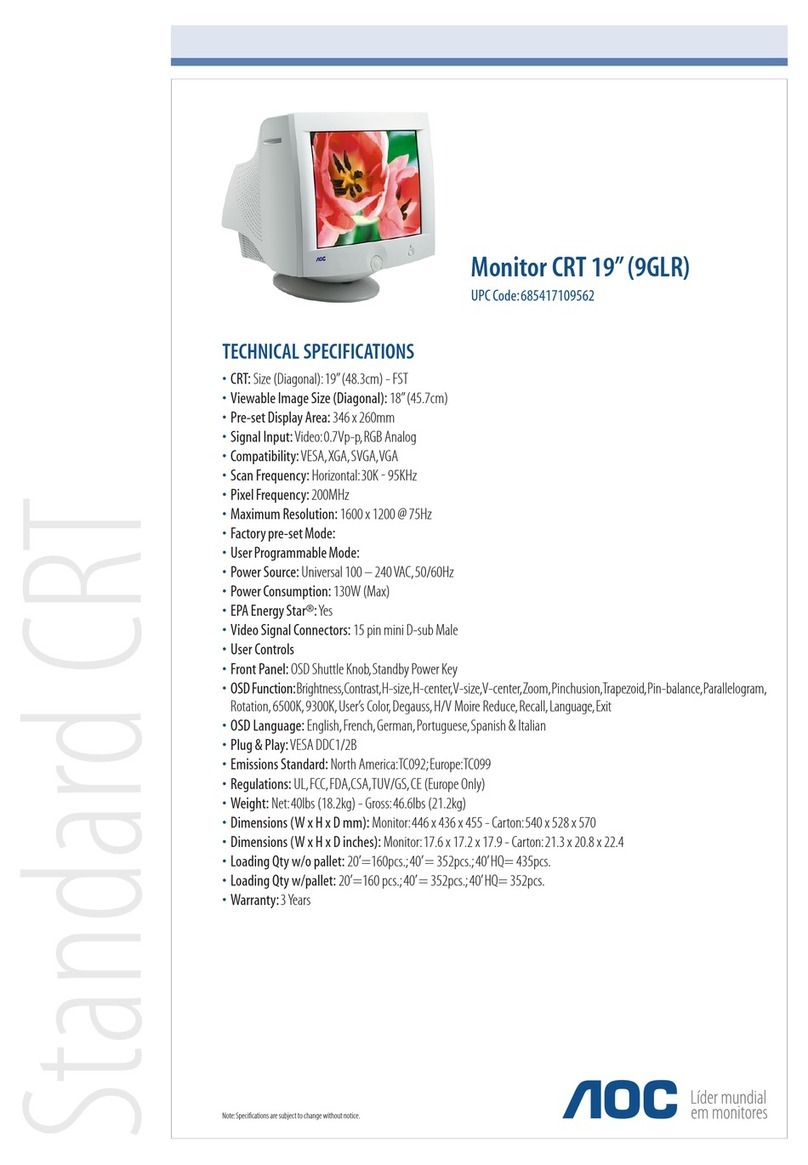 AOC 9GLR Manuel utilisateur