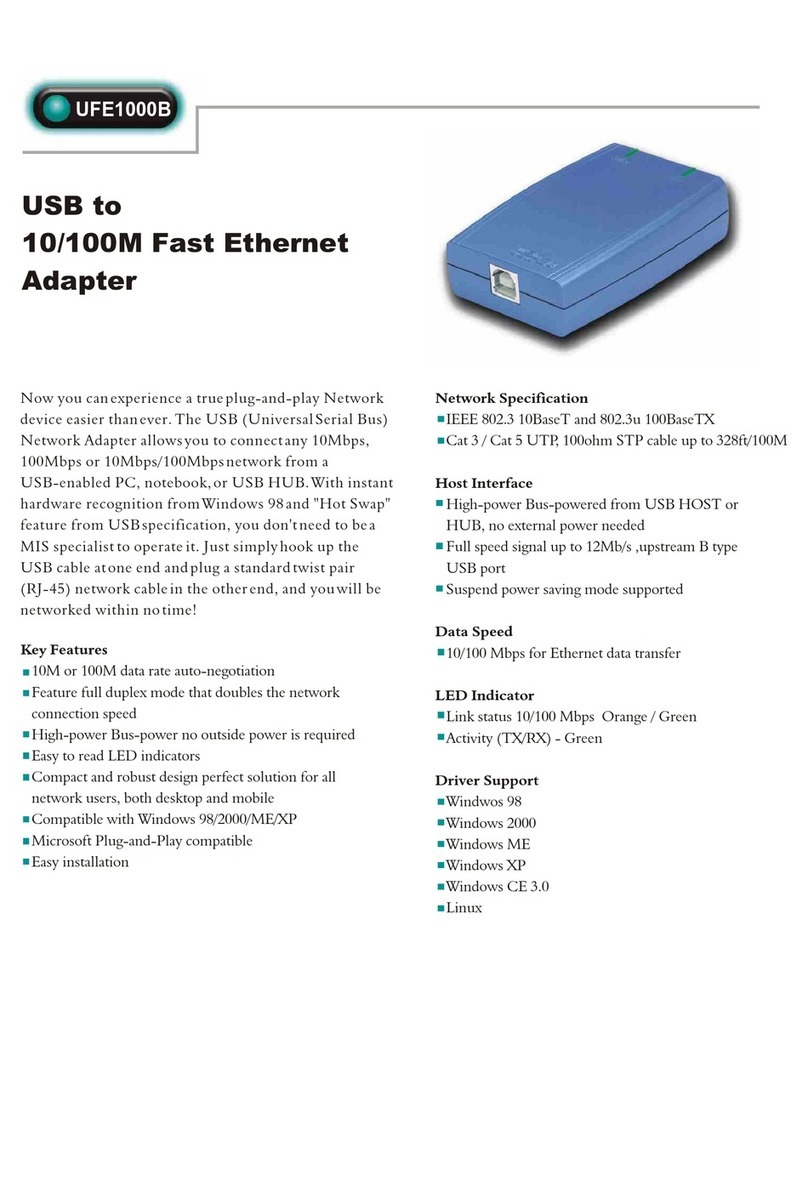 Abocom UFE1000B Manuel utilisateur