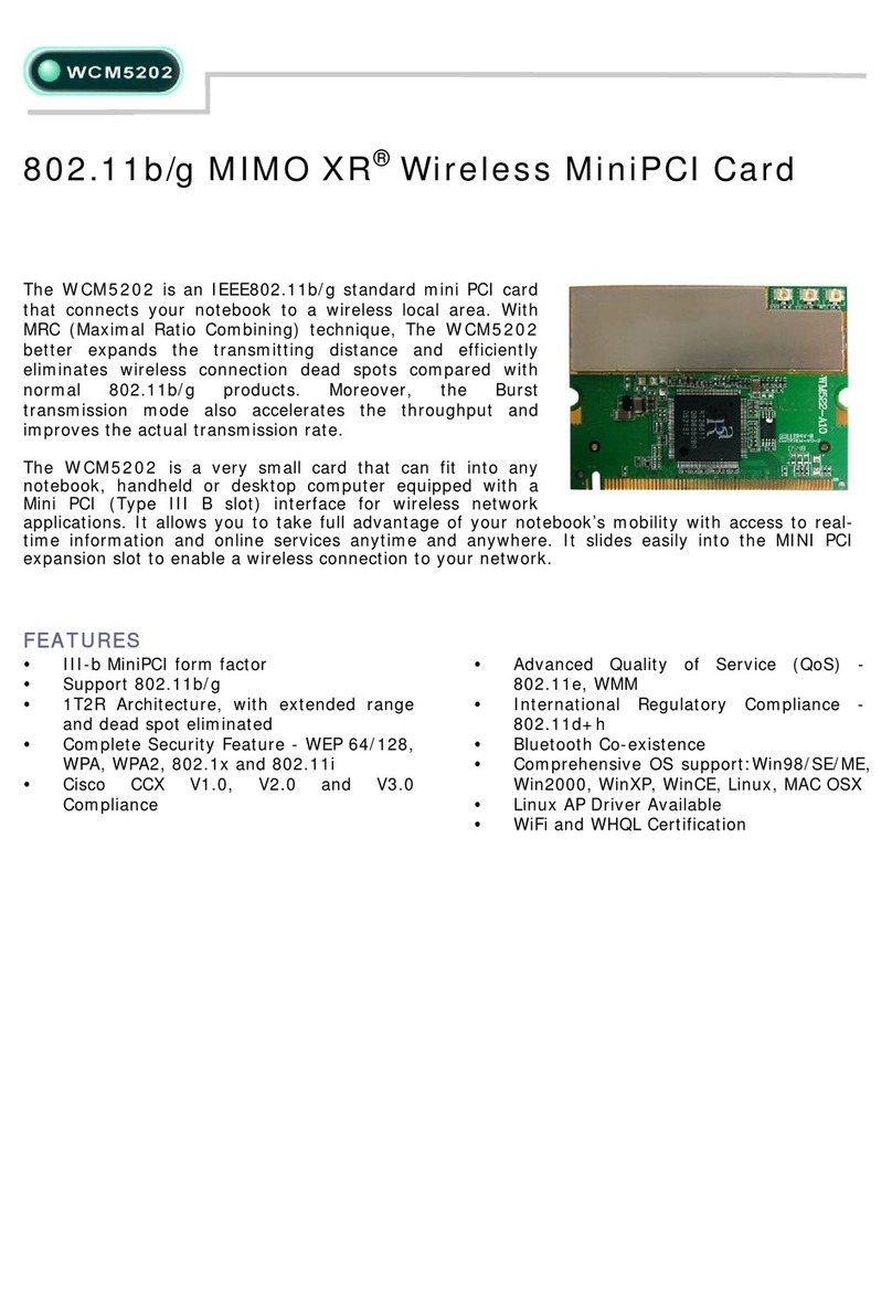 Abocom WCM5202 Manuel utilisateur