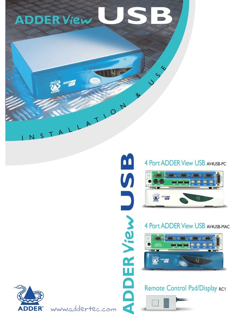 ADDER RC1 Guide de démarrage rapide