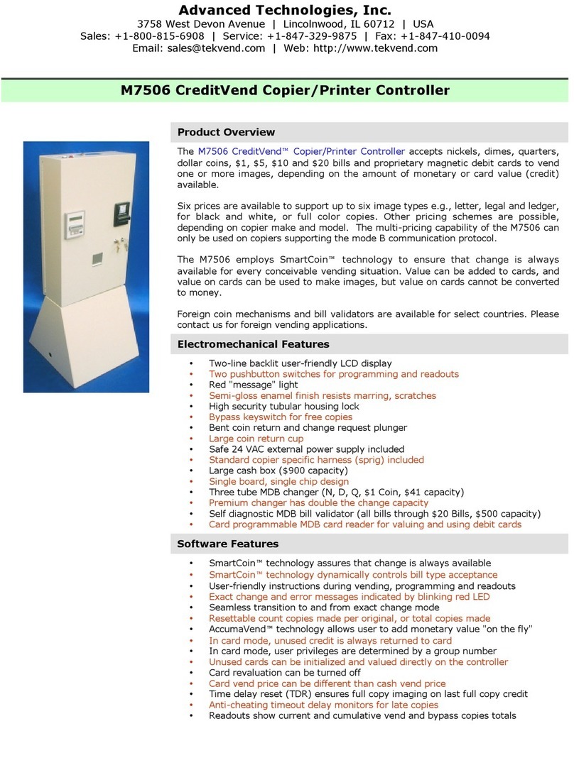 Advanced Technologies M7506 Instructions d'utilisation et de sécurité