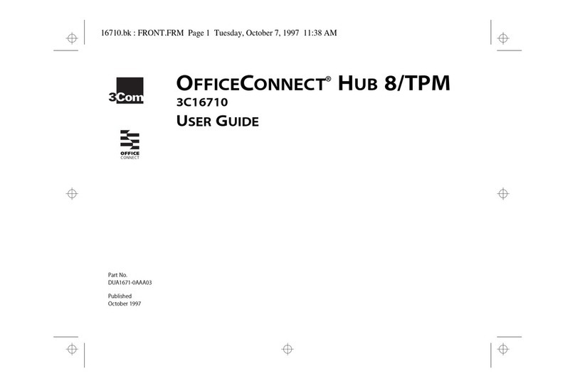 3Com 3C16710 - OfficeConnect 8/TPM Hub Manuel utilisateur