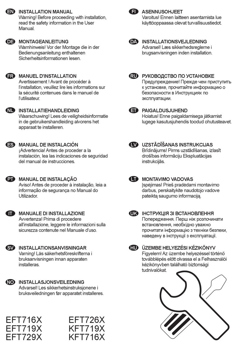 Electrolux EFT719X Manuel utilisateur Electrolux EFT719X Manuel utilisateur