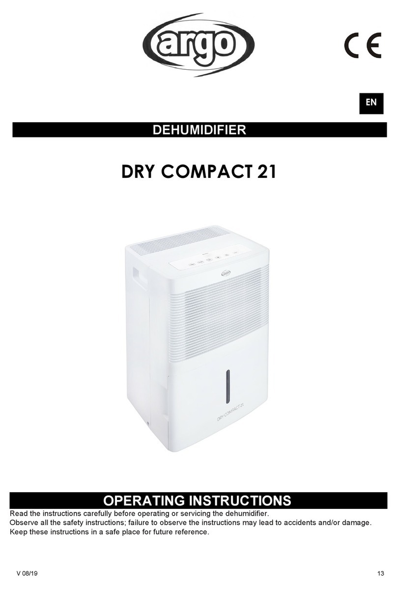 Argo DRY COMPACT 21 Manuel utilisateur