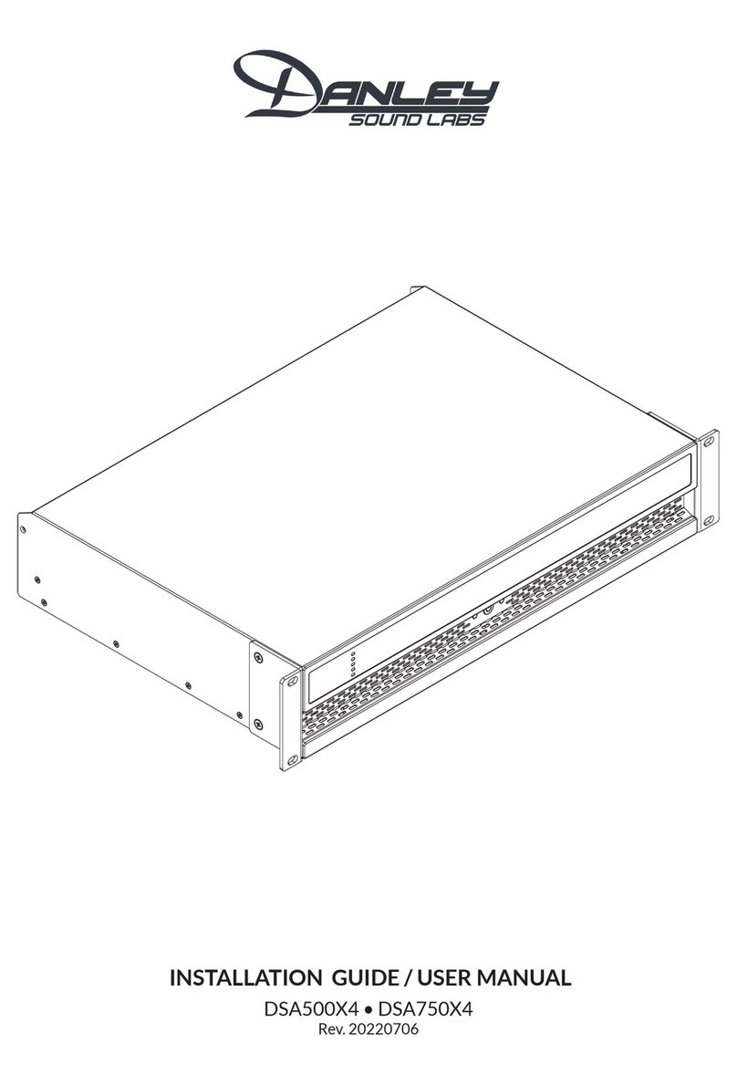 Danley DSA500X4 Guide de dépannage
