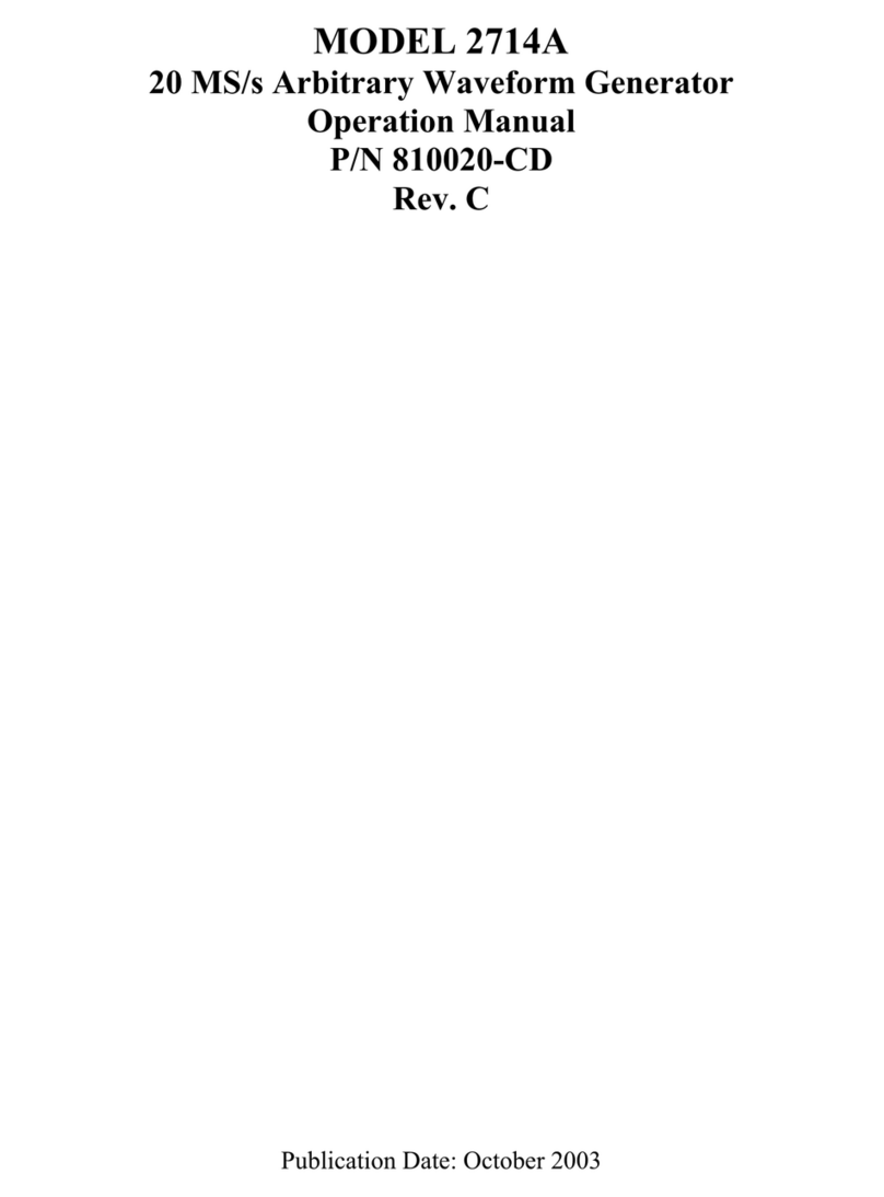 Tegam 2714A Manuel utilisateur