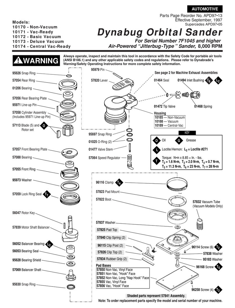 Dynabrade 10170 Manuel utilisateur