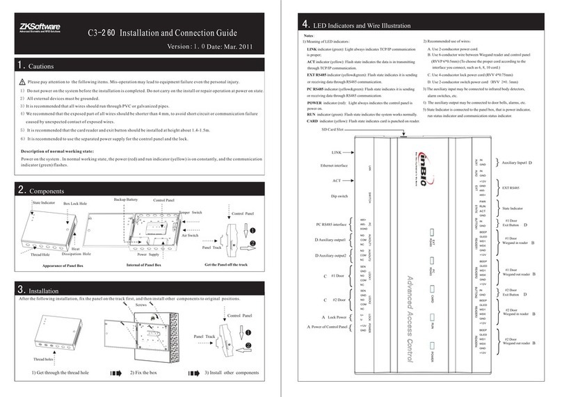 Zksoftware C3-260 Mode d’emploi