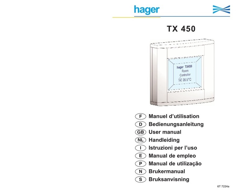 hager TX450B Manuel utilisateur