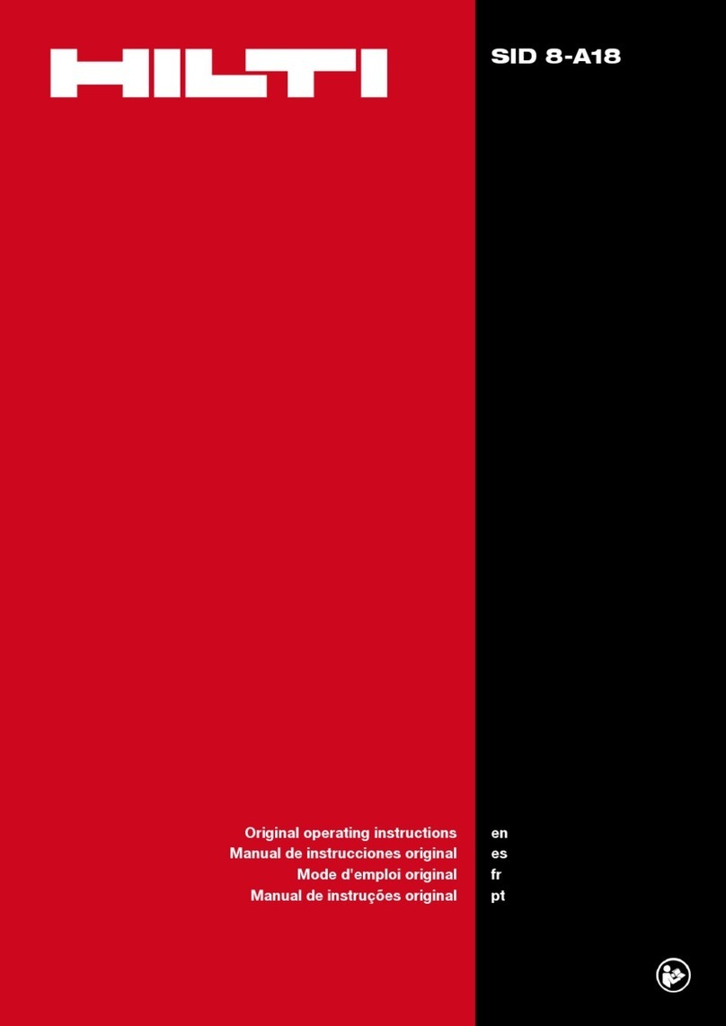 Hilti SID 8-A18 Manuel utilisateur
