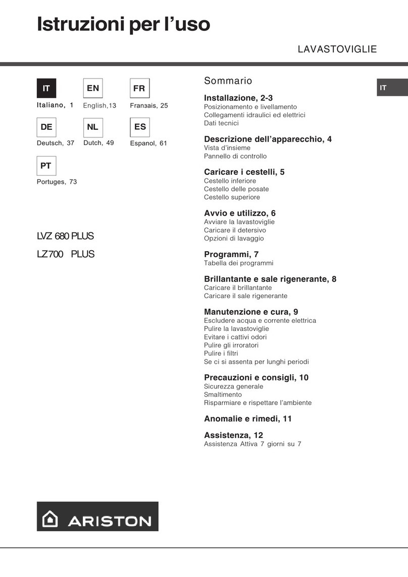 Ariston VZ 680 PLUS Manuel utilisateur