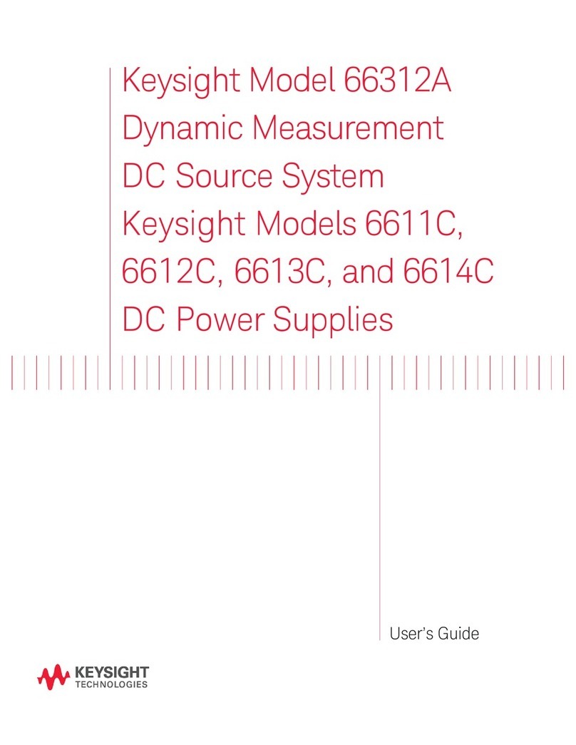 Keysight Technologies 66312A Manuel utilisateur