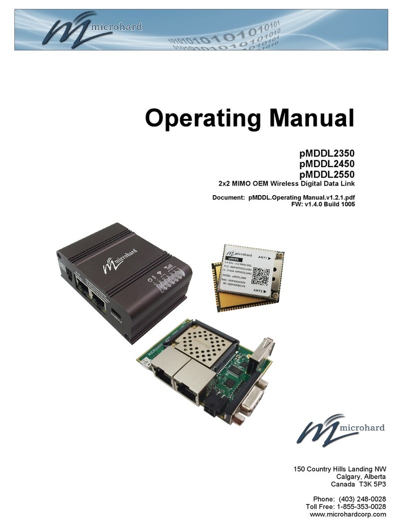 Microhard Systems pMDDL2350 Manuel utilisateur