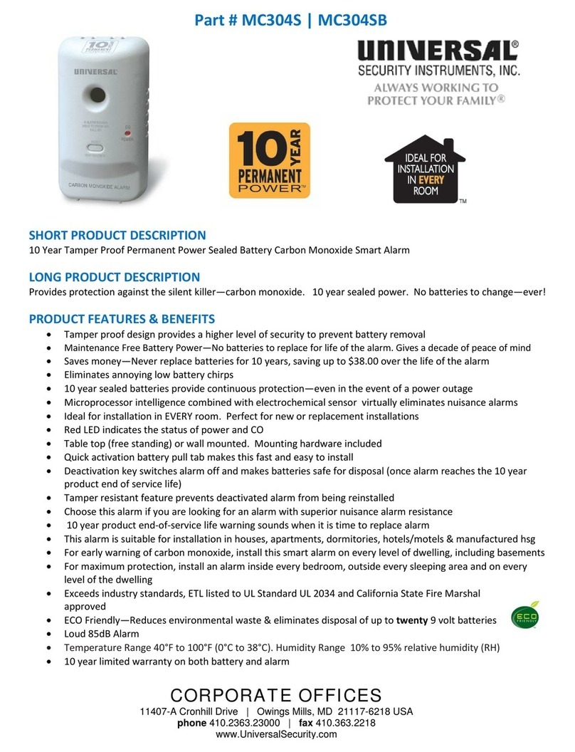 Universal Security Instruments MC304SB Manuel utilisateur