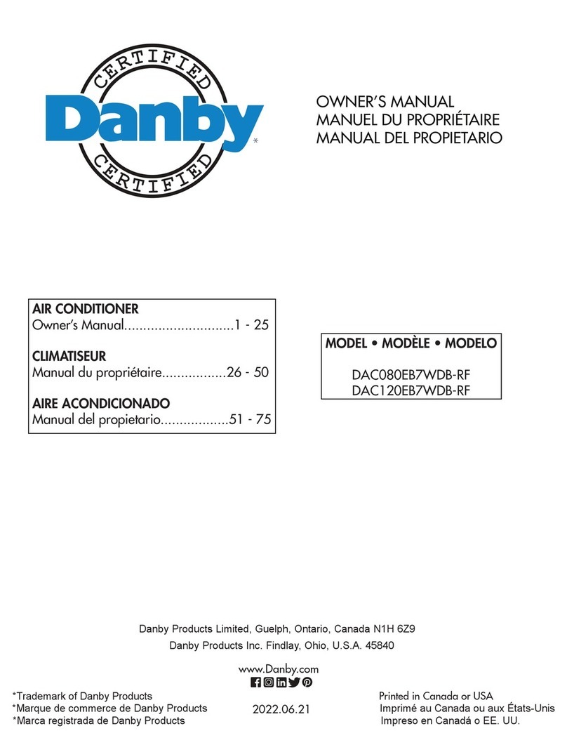 Danby DAC080EB7WDB-RF Manuel utilisateur