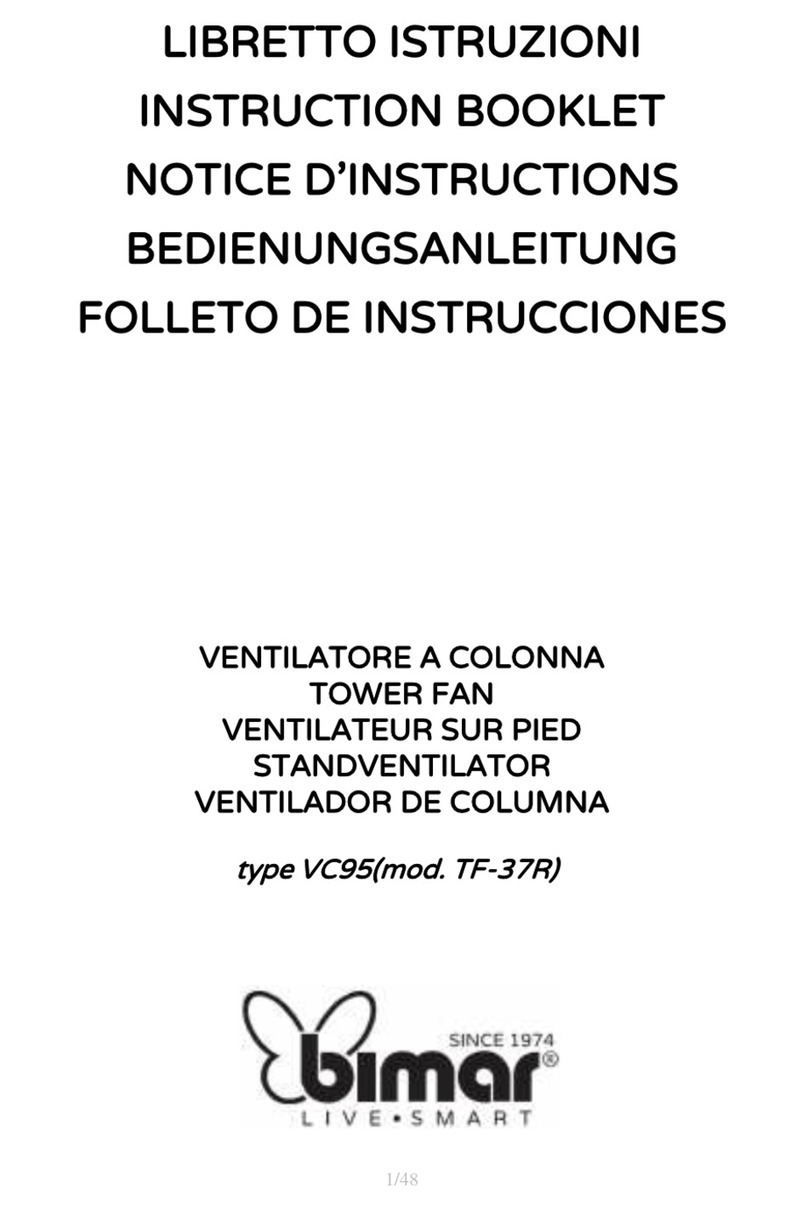 Bimar VC95 Manuel utilisateur