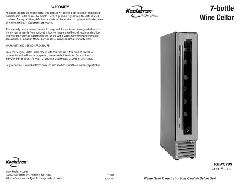 Koolatron KBWC7SS Manuel utilisateur