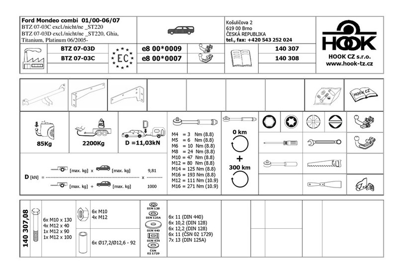 Hook BTZ 07-03D Manuel utilisateur