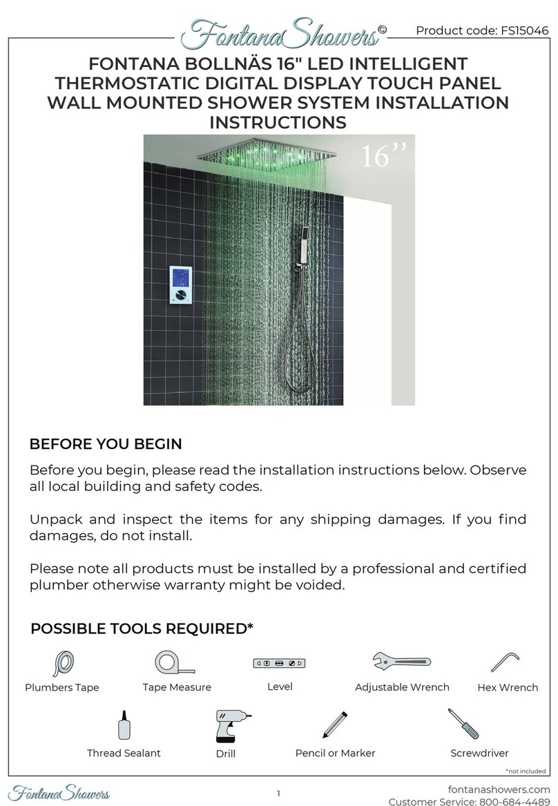Fontana Showers FS15046 Manuel utilisateur