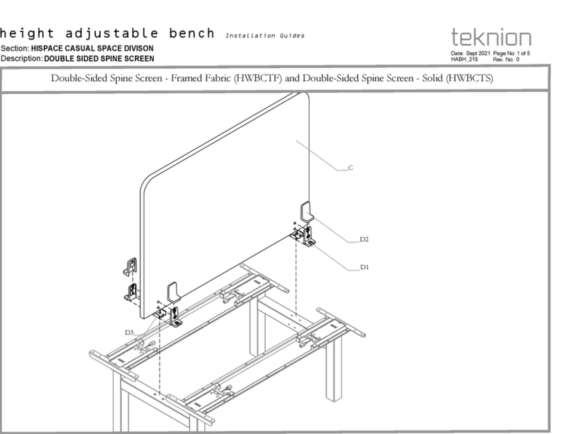 Teknion HWBCTF Manuel utilisateur
