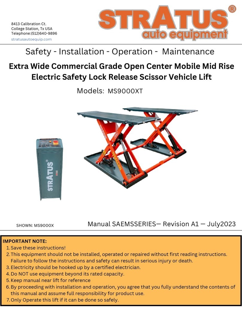 Stratus MS9000XT Manuel utilisateur Stratus MS9000XT Manuel utilisateur