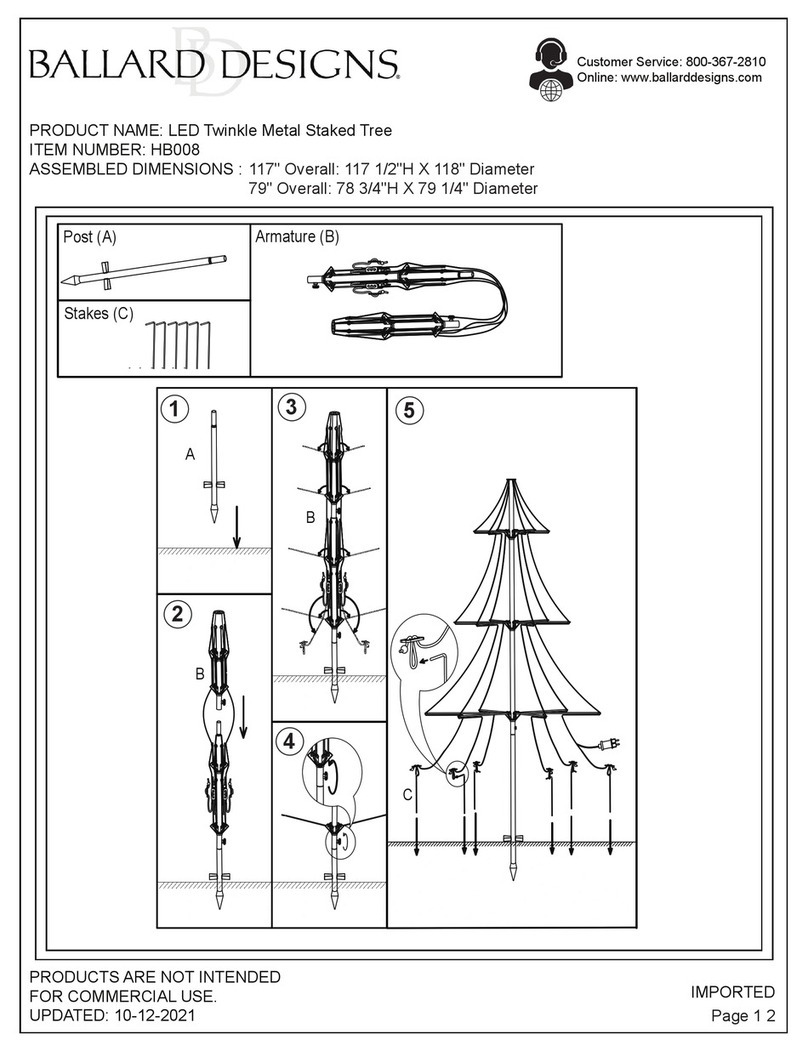 Ballard Designs HB008 Manuel utilisateur