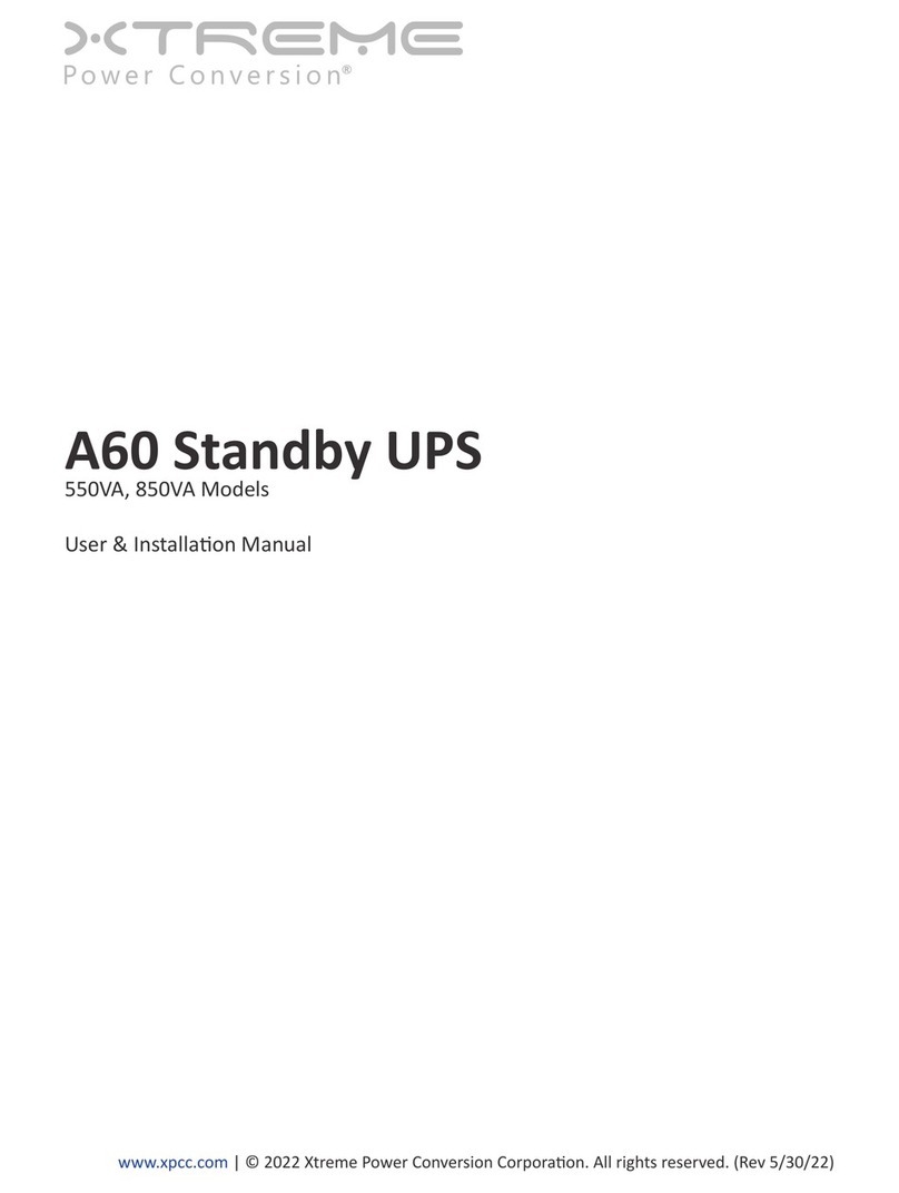 Xtreme Power Conversion A60 Standby Mode d’emploi