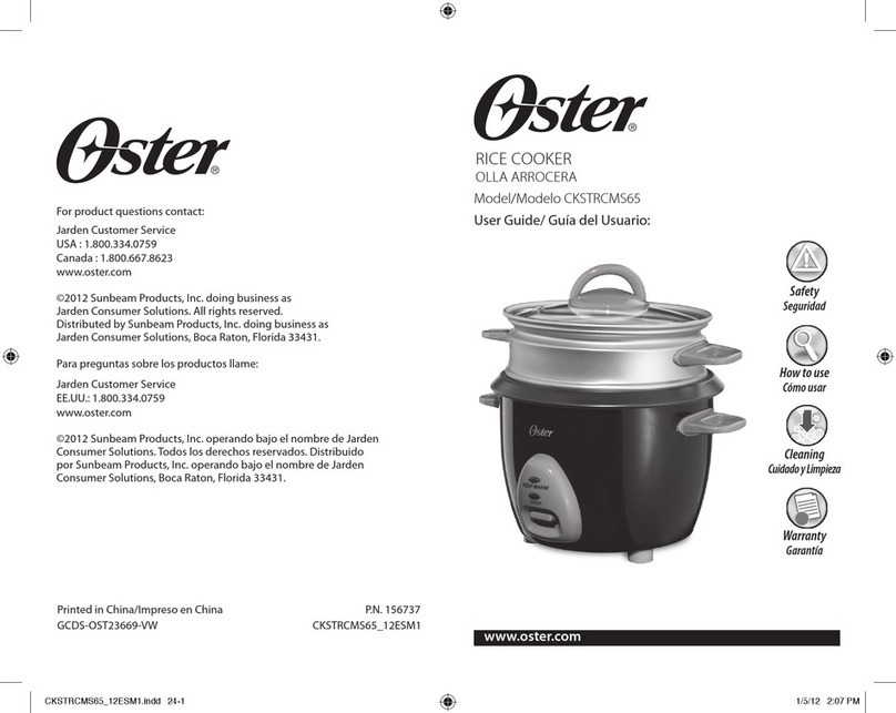 Oster CKSTRCMS65 Manuel utilisateur