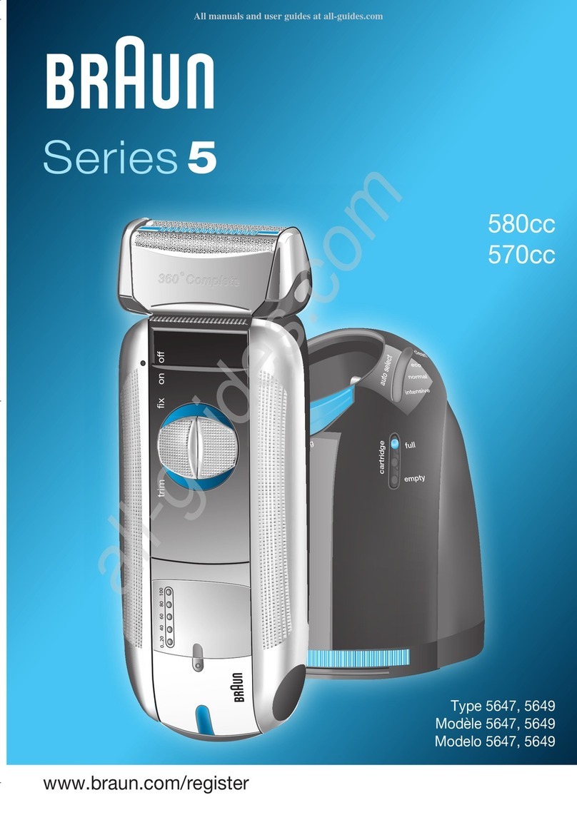 Braun 580 CC Manuel utilisateur