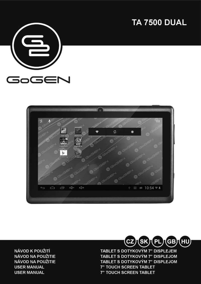 Gogen TA 7500 DUAL Manuel utilisateur