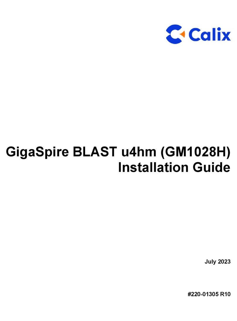 Calix GigaSpire BLAST u4hm Manuel utilisateur